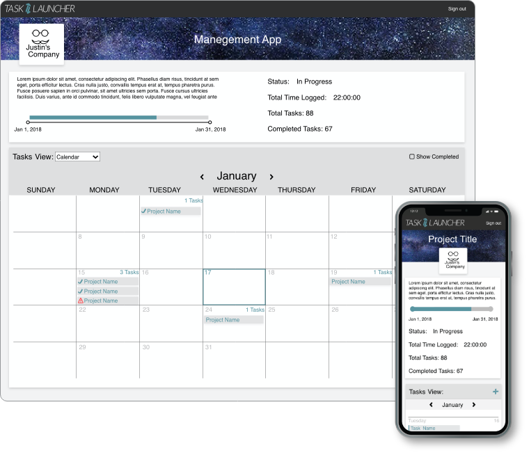 Client portal access functionalty