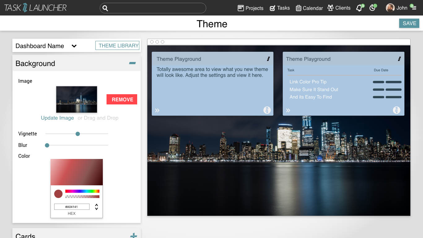 Custom Theme for platform